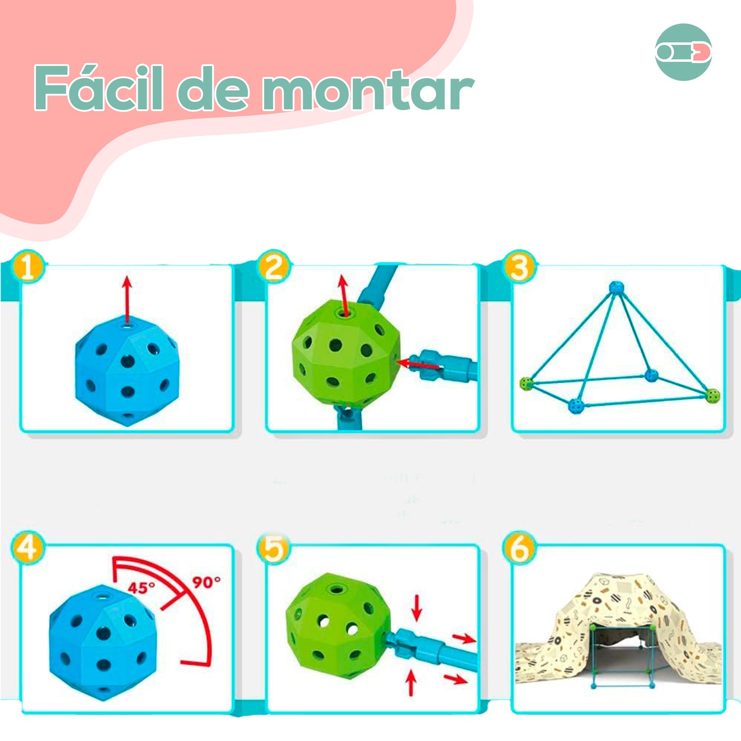 Kit de Construcción 3D STEM para Niños