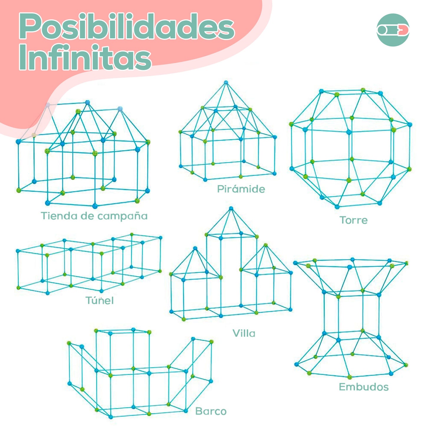 Kit de Construcción 3D STEM para Niños