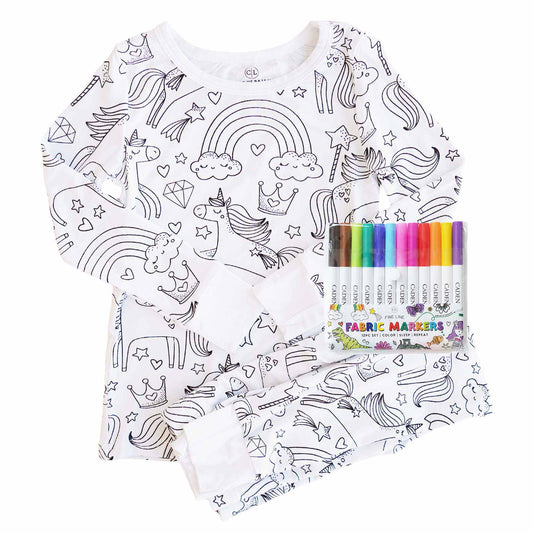 Colorable Bamboo Pajama | Two Piece Set