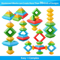 Bloques apilables pirámide Montessori