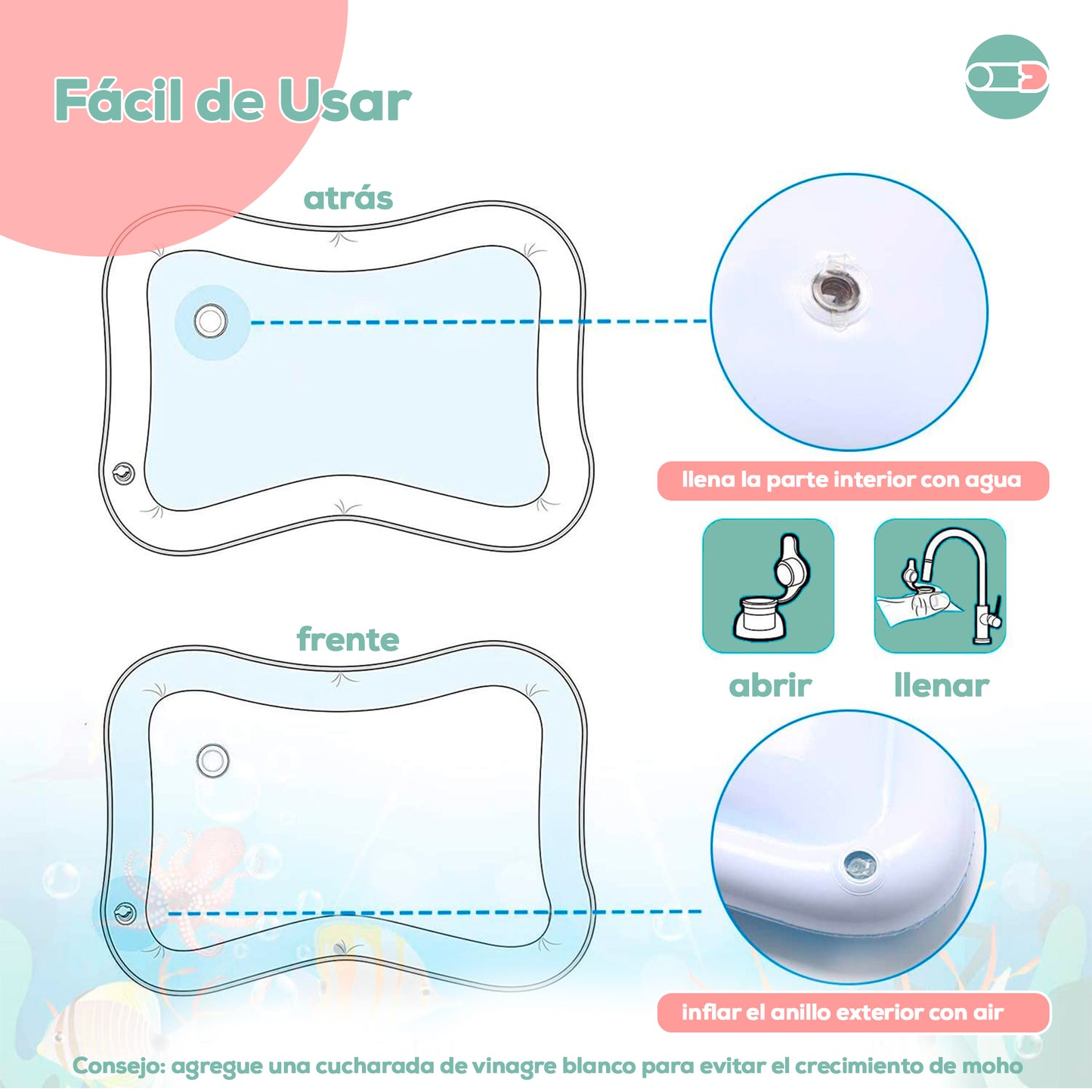 Colchoneta de Agua para Bebe