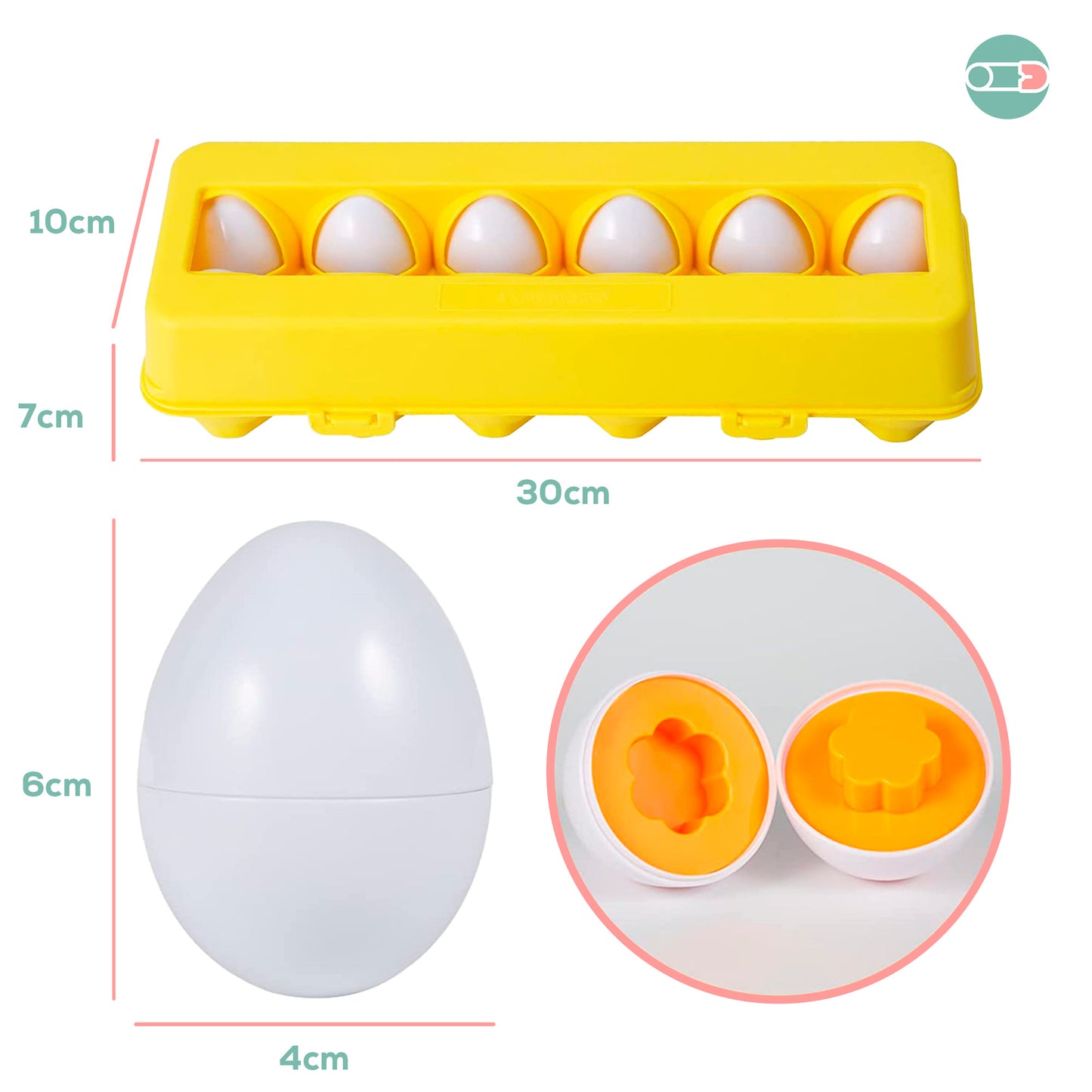 Huevos Geométricos Montessori