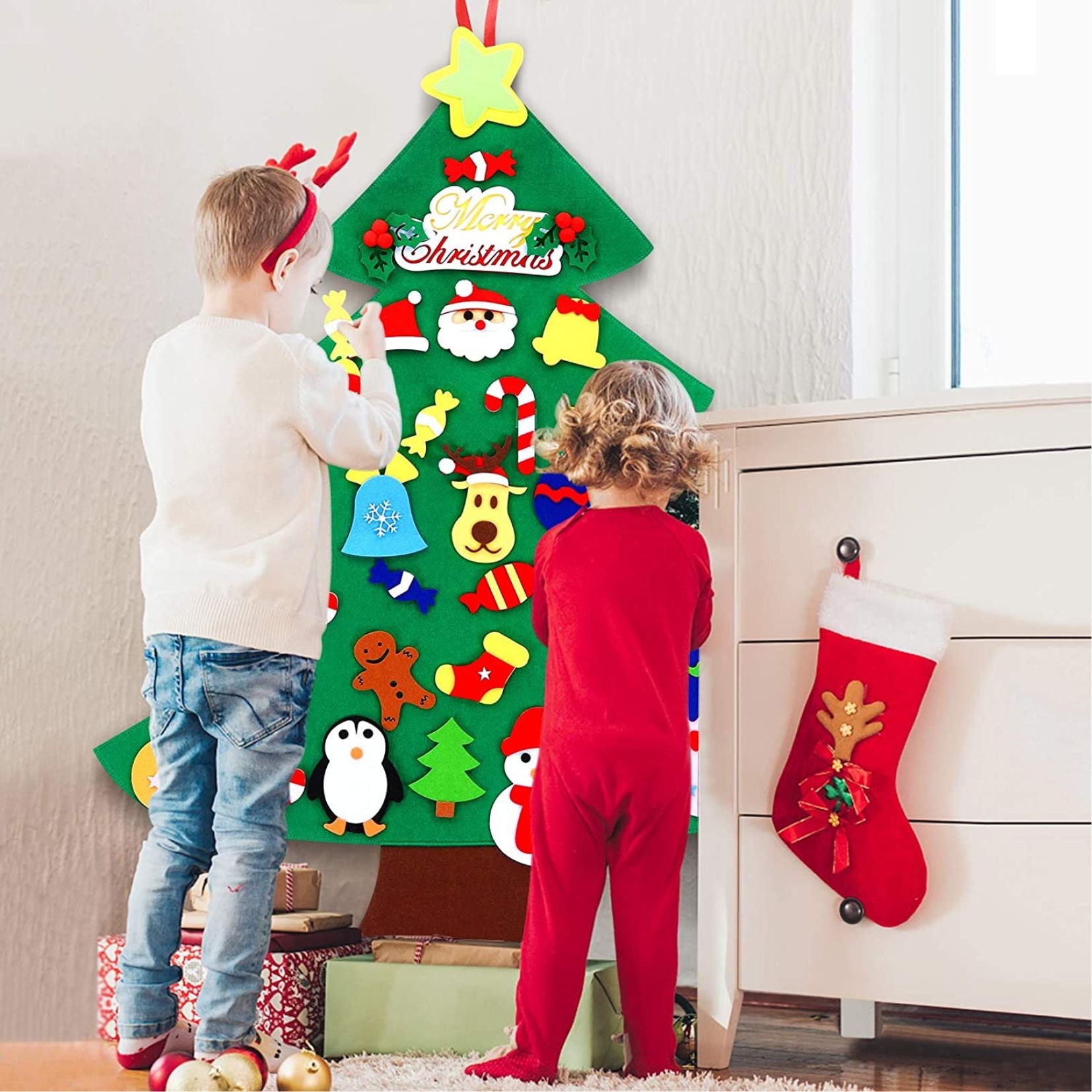 DIY Felt Christmas Tree for Kids