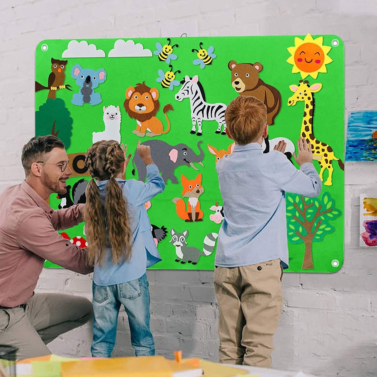 Juego de Tablas de Fieltro Para Niños